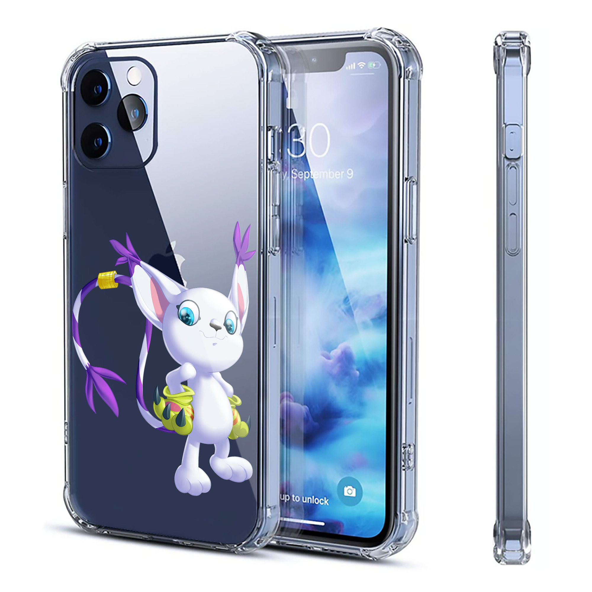 （画像用） Digimon デジタルモンスター/デジモン 【iPhone 12シリーズ対応】透明スマホケース（クリアソフトケース）